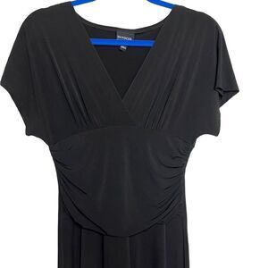 EnFocus Studio Flouncy Short Sleeve Mini Dress Black Size 6